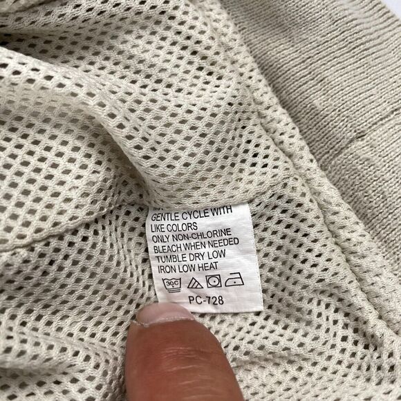 Vintage Izod Mens Golf Pullover Windbreaker Beige Size Large Outdoor Hiking - Picture 14 of 15
